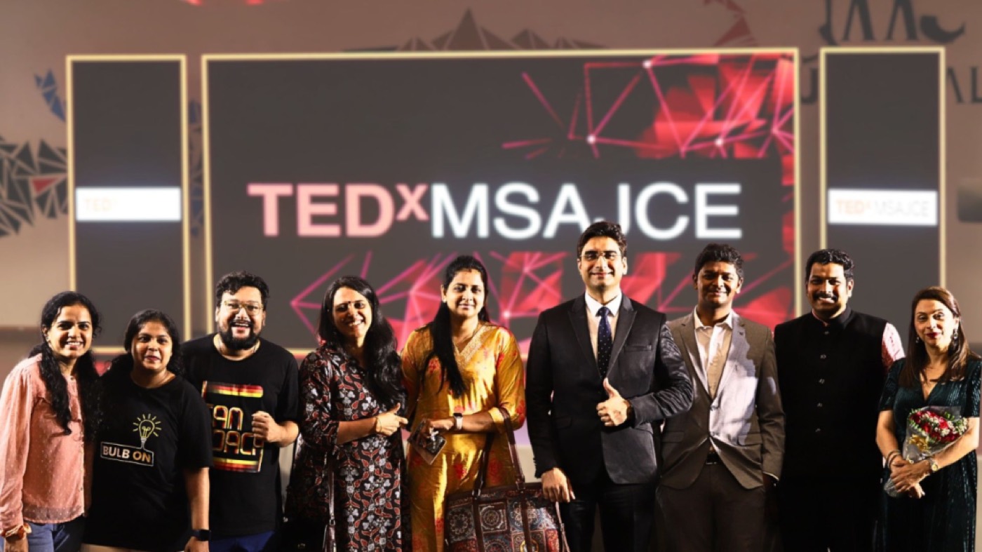 TEDx MSAJCE speaker line-up on stage